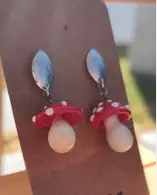 Mushroom earrings